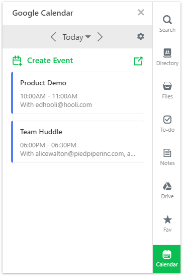Google Calendar App Flock